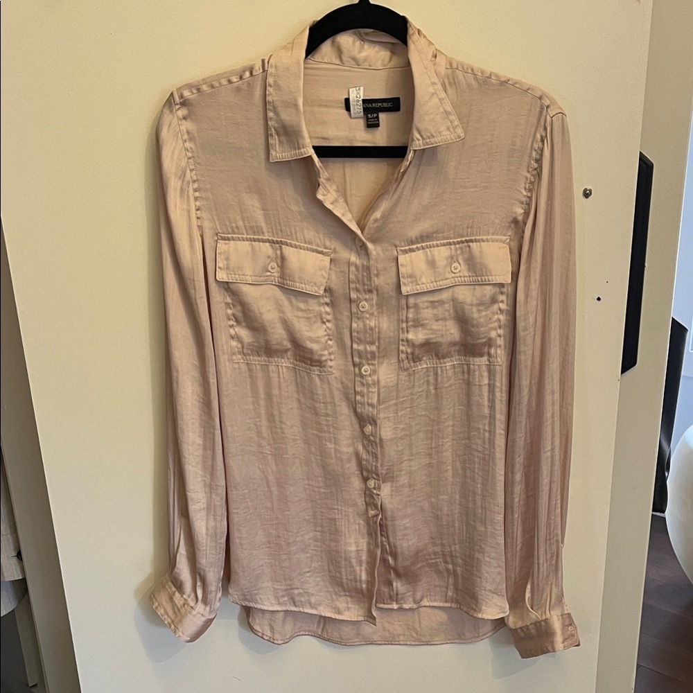 Banana Republic Blush Pink Button-Up Shirt